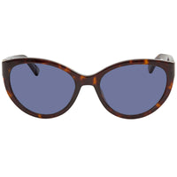 Moschino Women's Sunglasses - Blue Lens Dark Havana Acetate Frame | MOS065/S 0086 KU ,