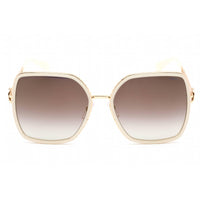 Moschino Women's Sunglasses - Full Rim Pearl Ivory Nylon Square | MOS096/S 05X2 JL ,