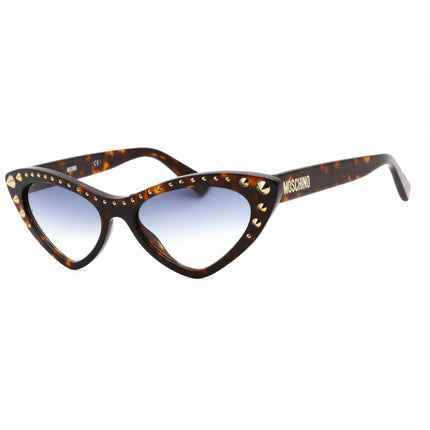 Moschino Women's Sunglasses - Havana Cat Eye Shape Plastic Frame | MOS093/S 0086 08 ,