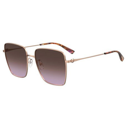 Moschino Women's Sunglasses - Violet Gradient Lens Metal Square | MOS072/G/S 0DDB QR ,