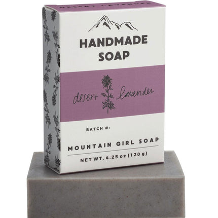 Mountain Girl Soap Soap Bar - Desert Lavender, 120 gm | SB-DL ,