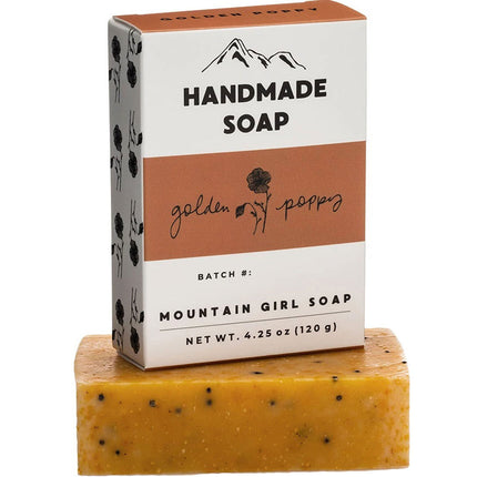 Mountain Girl Soap Soap Bar - Golden Poppy, 120 gm | SB-GP ,