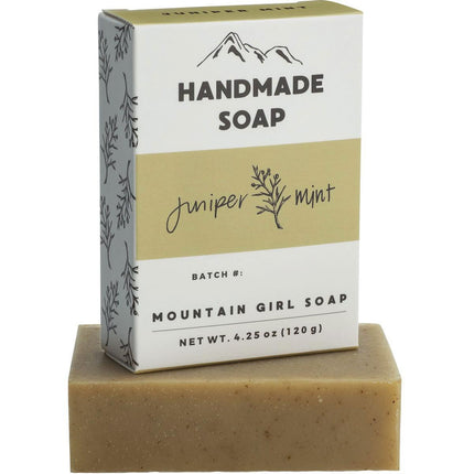 Mountain Girl Soap Soap Bar - Juniper Mint, 120 gm | SB-JM ,