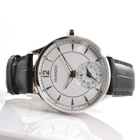 Movado 0660007 Men's Circa Motion Black Leather Strap Beige Dial Bluetooth Smartwatch ,