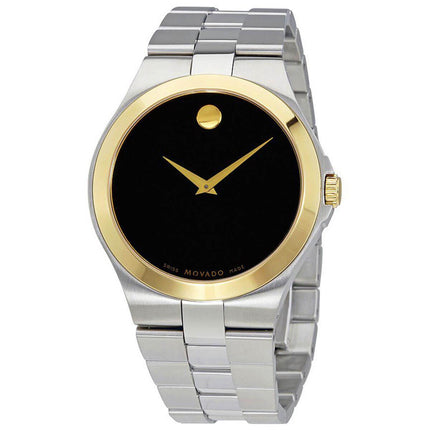 Movado Men's Bracelet Watch - Museum Classic Swiss Quartz Black Dial Steel | 0606909 ,
