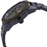 Movado Men's Quartz Watch - Bold Black Dial Blue Stainless Steel Bracelet | 3600607 ,