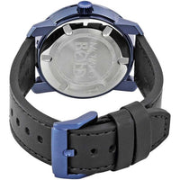 Movado Men's Quartz Watch - Bold Blue Dial Black Leather Strap | 3600408 ,