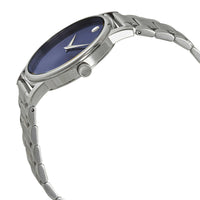 Movado Men's Quartz Watch - Classic Museum Blue Dial Stainless Steel Bracelet | 2100015 ,