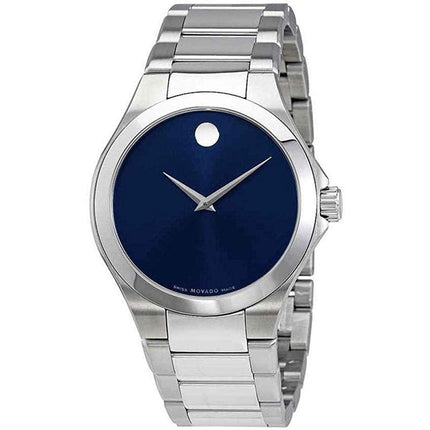 Movado Men's Quartz Watch - Defio Blue Dial Stainless Steel Bracelet | 0606335 ,