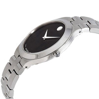 Movado Men's Quartz Watch - Juro Black Dial Stainless Steel Bracelet | 0607442 ,