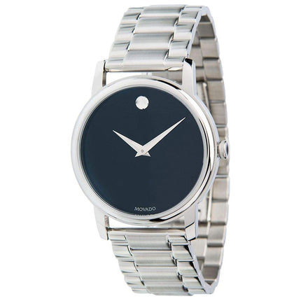 Movado Men's Quartz Watch - Museum Black Dial Stainless Steel Bracelet | 2100014 ,