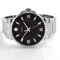 Movado Men's Quartz Watch - SE Pilot Black Dial Stainless Steel Bracelet | 0607412 ,