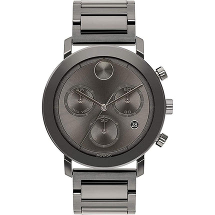 Movado Men's Swiss Quartz Watch - Bold Evolution Grey Dial Steel Bracelet | 3600685 ,
