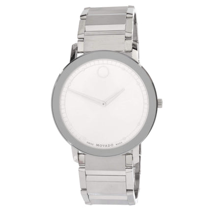 Movado Men's Swiss Quartz Watch - Sapphire Silver Dial Bracelet | 0607407 ,