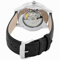 Movado Men's Watch - 1881 Automatic Blue Dial Black Leather Strap | 0607020 ,