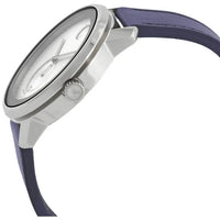 Movado Men's Watch - Bold Trend Quartz Silver Tone Dial Navy Leather Strap | 3600769 ,