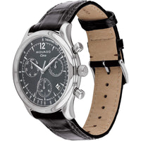 Movado Men's Watch - Heritage Circa Chronograph Grey Dial Leather Strap | 3650163 ,