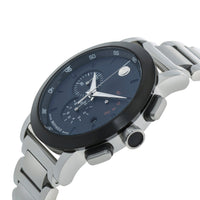 Movado Museum Blue Dial Stainless Steel Chronograph Men's Quartz Watch 607485 ,