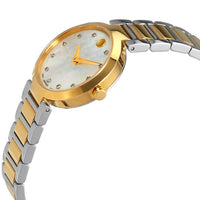 Movado Women's Diamond Watch - Modern Classic MOP Dial Two Tone Bracelet | 0607103 ,