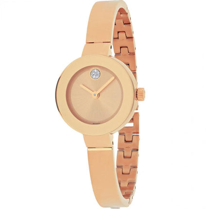 Movado Women's Quartz Watch - Bold Rose Gold Dial Bracelet | 3600286 ,