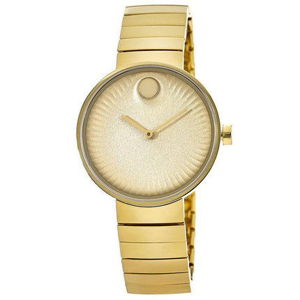Movado Women's Quartz Watch - Edge Gold Tone Dial Stainless Steel Bracelet | 3680014 ,