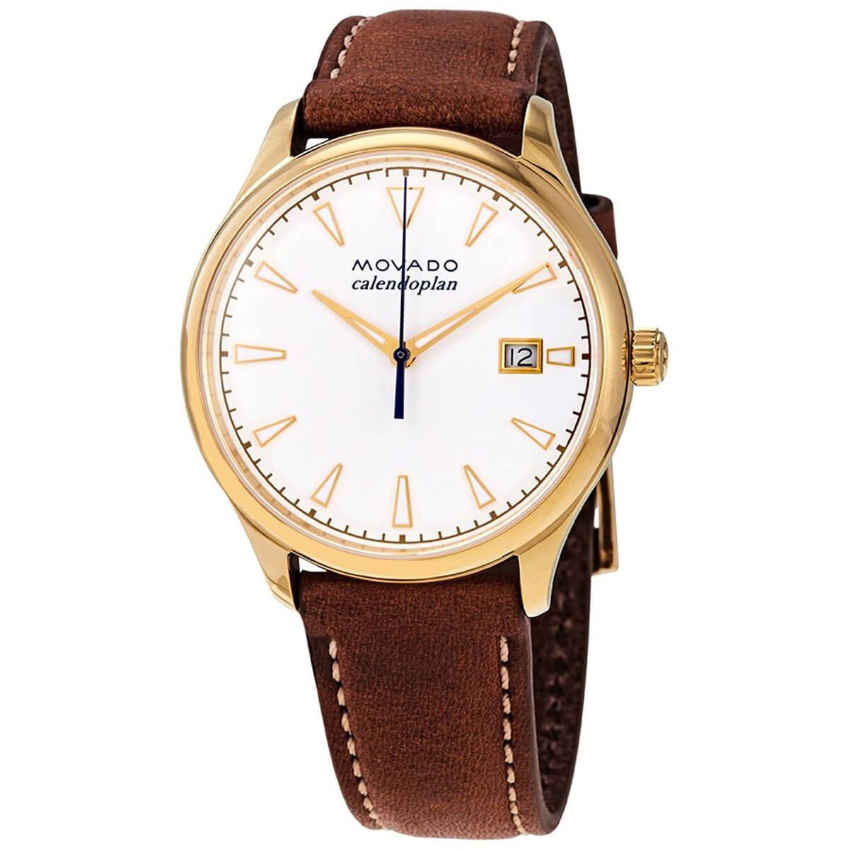Movado Cognac Leather Ladies 36mm Watch MOVADO Gentry Sport Black Dial Cognac Leather Women main image 2