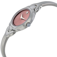 Movado Women's Quartz Watch - Kara Pink Dial Stainless Steel Bracelet | 0605284 ,