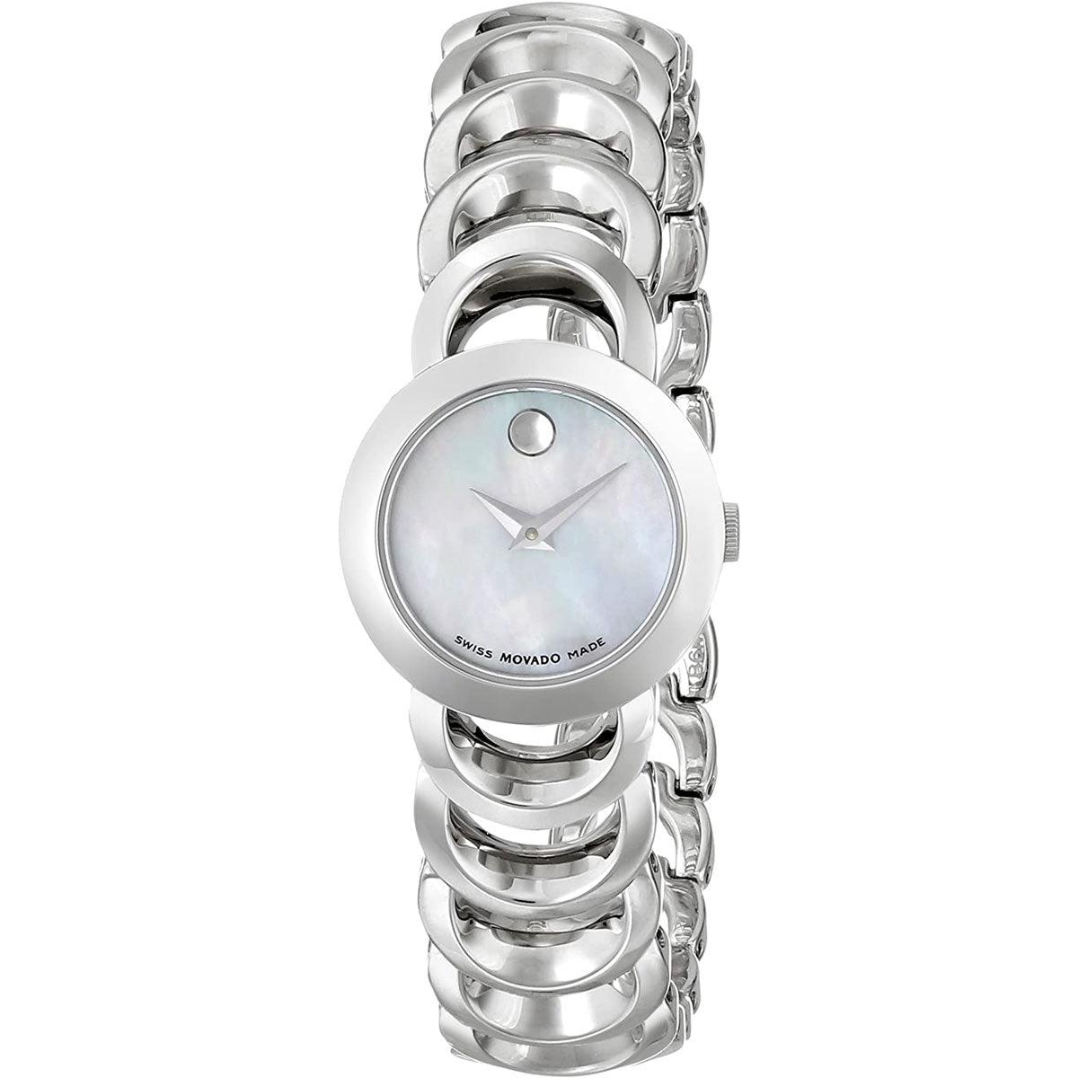 Movado Rondiro Stainless Steel Mother of Pearl Movado Womens Rondiro Watch - Walmart.com main image 3