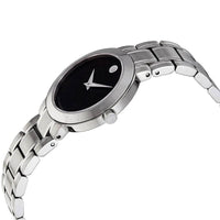 Movado Women's Quartz Watch - Stiri Black Dial Stainless Steel Bracelet | 0607280 ,
