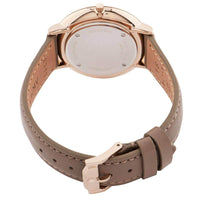 Movado Women's Quartz Watch - Ultra Slim Rose Gold Case Grey Leather Strap | 0607374 ,