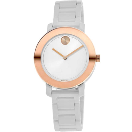 Movado Women's Watch - Bold Evolution Swiss Quartz White Ceramic Bracelet | 3600753 ,