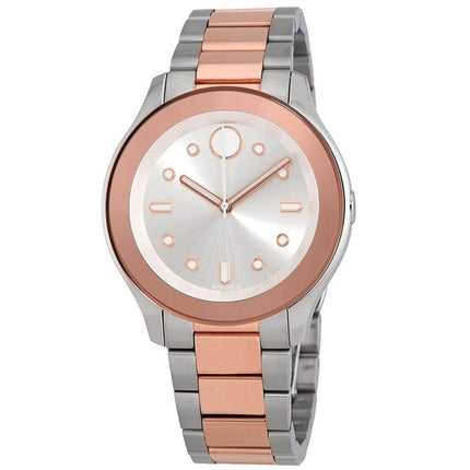 Movado Women's Watch - Bold Quartz Silver Tone Dial Two Tone Bracelet | 3600430 ,