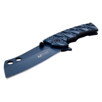 MTech USA Folding Knife - Blue Cleaver Blade Tactical Spring Assisted | MT-A1053BL ,