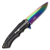 MTech USA Folding Knife - Stainless Drop Point Blade Spectrum Manual | MT-1022RBK ,
