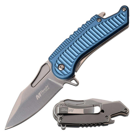 MTech USA Knife - Drop Point Steel Blade Spring Assisted Linear Lock | MT-A1125BL ,
