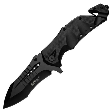 MTech USA Knife - Stainless Steel Blade Spring Assisted with Pocket Clip | MT-A845BK ,