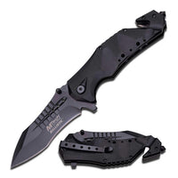 MTech USA Knife - Stainless Steel Blade Spring Assisted with Pocket Clip | MT-A845BK ,