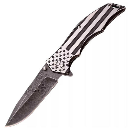 MTech USA Knife - Xtreme Stonewashed Stainless Steel Blade Spring Assisted | MX-A849AE ,