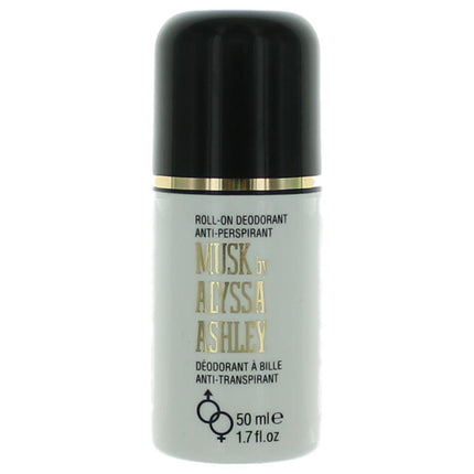 Musk by Alyssa Ashley, 1.7 oz Anti-Perspirant Roll On Deodorant for Women ,