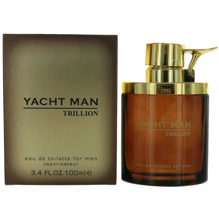Myrurgia Men's Eau De Toilette - Yacht Man Trillion Long-Lasting Fragrance, 3.4 oz ,
