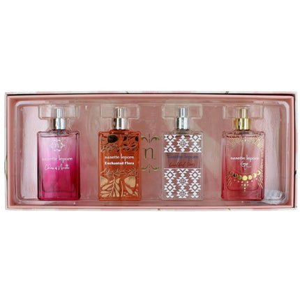 Nanette Lepore Women's Variety Set, 0.68 oz EDP Sprays Long Lasting Fragrance, 4 Piece ,