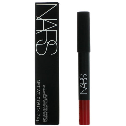 Nars Women's Lip Pencil - Velvet Matte Creamy Long Wearing, Mysterious Red, 0.08 oz ,