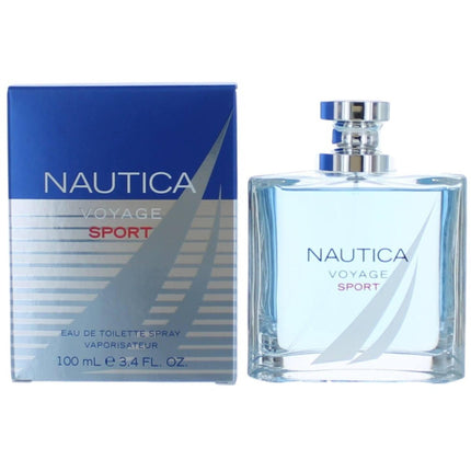Nautica Men's Eau De Toilette Spray - Voyage Sport Woody Aromatic Fragrance, 3.4 oz ,