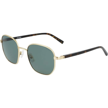 Nautica Men's Sunglasses - Matt Gold Metal Frame Green Lens | NAUTICA N5139S 720 ,
