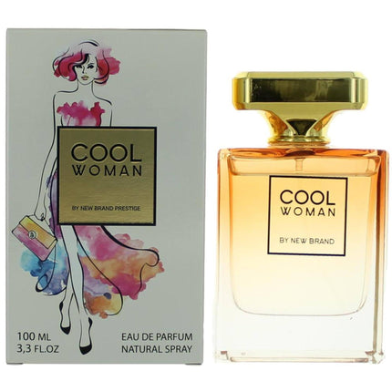 New Brand Women's Eau De Parfum Spray - Cool Woman Oriental Fragrance Notes, 3.3 oz ,