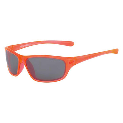 Nike Kid's Sunglasses - Grey Lens Crystal Orange Rectangular Frame | Varsity 806 ,