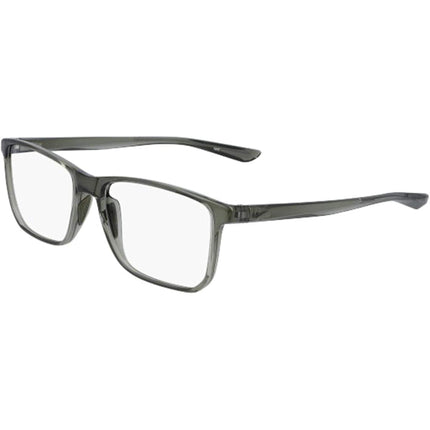 Nike Men's Eyeglasses - Cargo Khaki and Md Olive Square Full-Rim Frame | NIKE 7034 303 ,