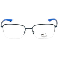 Nike Men's Eyeglasses - Clear Demo Lens Satin Navy/Racer Blue Frame | NIKE 4300 401 ,