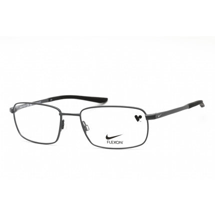 Nike Men's Eyeglasses - Clear Lens Black Metal Rectangular Shape Frame | 4294 071 ,