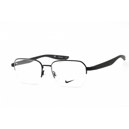 Nike Men's Eyeglasses - Clear Lens Rectangular Shape Black Metal Frame | NIKE 8152 001 ,